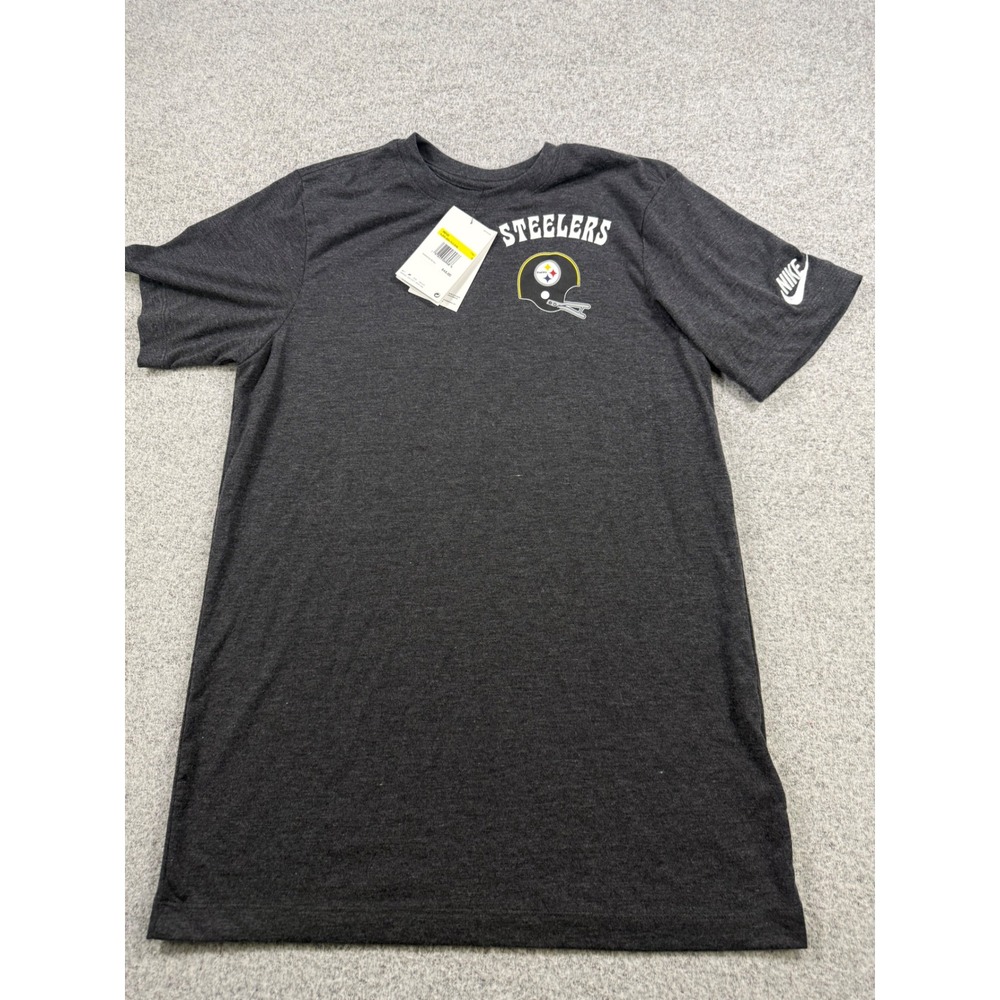 Nike Pittsburgh Steelers Mens Small T-Shirt Charcoal Grey NJFD-00H-7LV-DH5